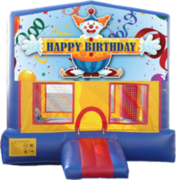 Happy Birthday Clown- 15x15 Happy Birthday Clown- 15x15