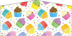 Cup Cakes- 15x15 Pink Cup Cakes- 15x15 Pink