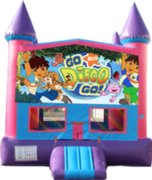 Go Diego Go- 15x15 Pink Go Diego Go- 15x15 Pink