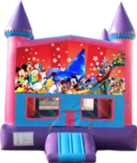 Disney Characters- 15x15 Pink Disney Characters- 15x15 Pink