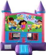 Dora and Diego- 15x15 Pink Dora and Diego- 15x15 Pink