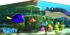 Finding Dory- 15x15 Pink Finding Dory- 15x15 Pink