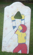 Football Toss Wooden Carnival Game Football Toss Wooden Carnival Game