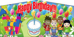 Happy Birthday- 15x15 Happy Birthday- 15x15