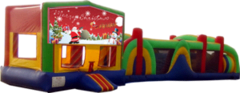Merry Christmas- 53' Obstacle Bouncer Combo Merry Christmas- 53' Obstacle Bouncer Combo