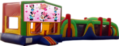 Minnie Mouse- 53' Obstacle Bouncer Combo Minnie Mouse- 53' Obstacle Bouncer Combo
