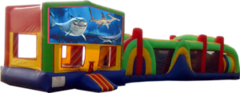 Sharks- 53' Obstacle Bouncer Combo Sharks- 53' Obstacle Bouncer Combo
