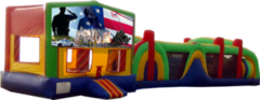 Patriotic- 53' Obstacle Bouncer Combo Patriotic- 53' Obstacle Bouncer Combo