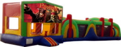 Pirates of The Carribean- 53' Obstacle Bouncer Combo Pirates of The Carribean- 53' Obstacle Bouncer Combo