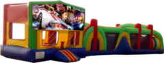 Speed Racer- 53' Obstacle Bouncer Combo Speed Racer- 53' Obstacle Bouncer Combo