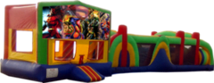 Superman- 53' Obstacle Bouncer Combo Superman- 53' Obstacle Bouncer Combo