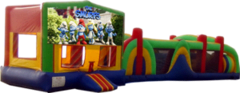 Smurfs- 53' Obstacle Bouncer Combo Smurfs- 53' Obstacle Bouncer Combo
