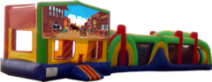 Western- 53' Obstacle Bouncer Combo Western- 53' Obstacle Bouncer Combo